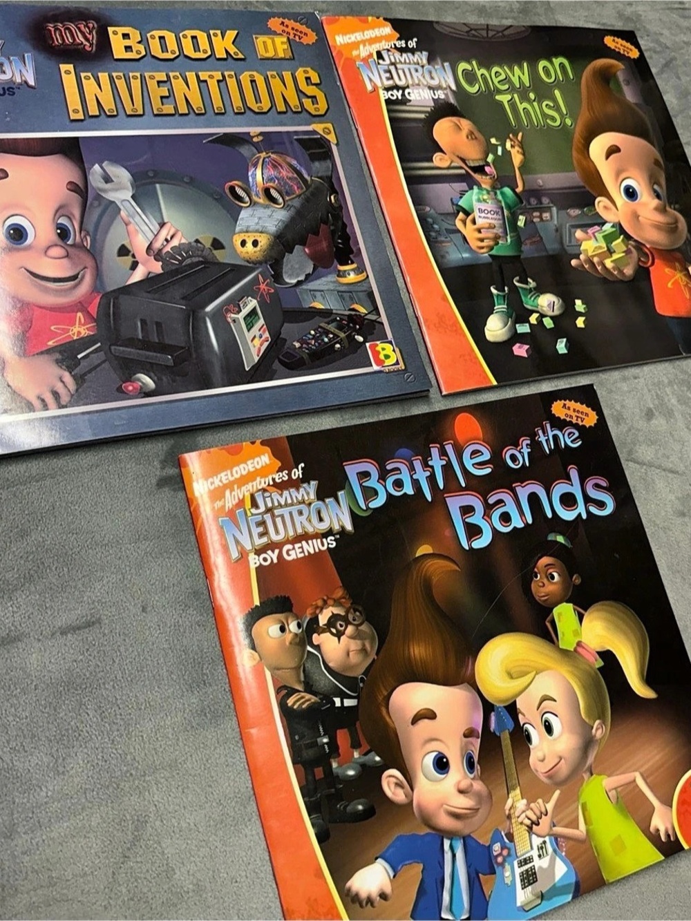 Scholastic The Adventures of Jimmy Neutron Boy Genius book set Book Set